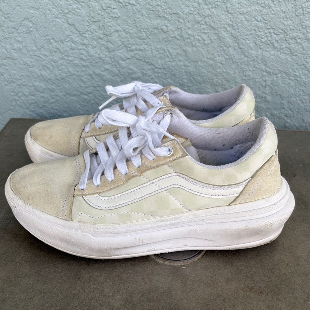 Vans Overt Cream Checkerboard - Used size 8W